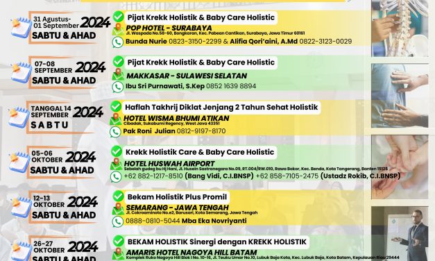 Event Schedule: The Founder Sehat Holistik Group