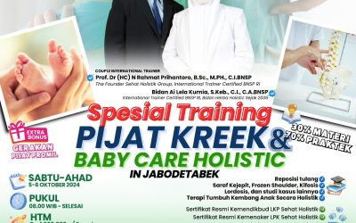 Spesial Training Pijat Kreek & Baby Care Holistic in JABODETABEK