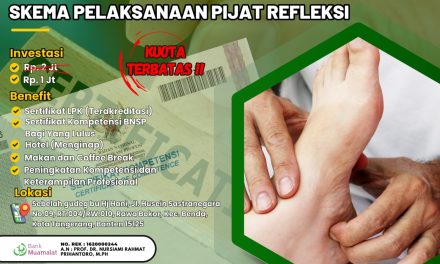 TRAINING DAN SERTIFIKASI BNSP – SKEMA PIJAT REFLEKSI UJI KOMPETENSI BNSP
