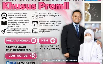 TRILOGI TERAPI = AKUPUNKTUR, BEKAM & PIJAT KHUSUS PROGRAM KEHAMILAN