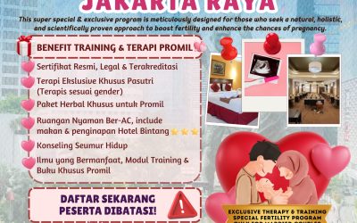 TERAPI & PELATIHAN PROGRAM KEHAMILAN PREMIUM & EKSKLUSIF – JAKARTA RAYA