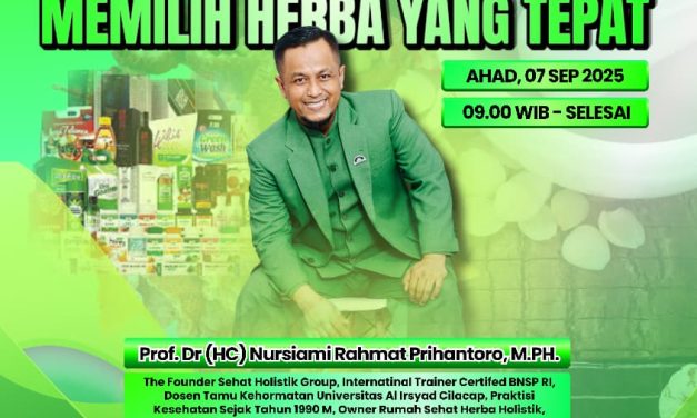 GRAND HOME SHARING; “Mendengarkan Sinyal Tubuh, Memilih Herba Yang Tepat”