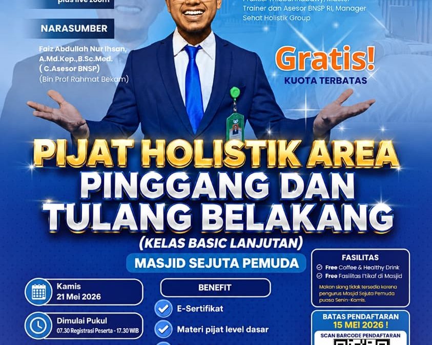 Pijat Holistik Area Pinggang dan Tulang Belakang